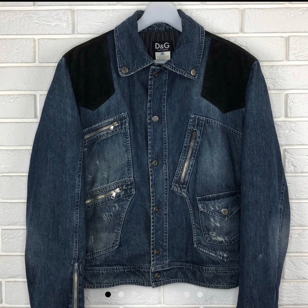 Dolce & Gabbana Zippered Denim Jacket